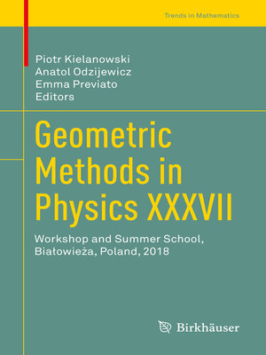cover image of Geometric Methods in Physics XXXVII